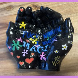 Pynte Hnder med tekst 