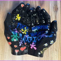 Pynte Hnder med tekst 