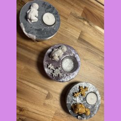 Beton Cirkel gr med baby