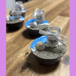 Beton cirkel med tekst Hope