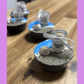 Beton cirkel med tekst Hope