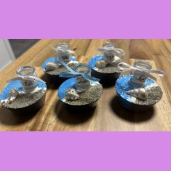 Beton cirkel med tekst Fun