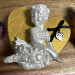 Beton hjerte med Klassisk Ballerina.