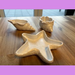 konkylie lang Pearl farvet