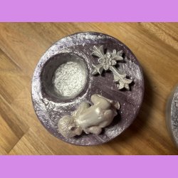 Beton Cirkel med baby og kors