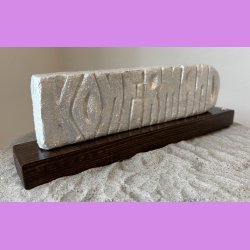 Konfirmand Skilt Pearl hvid