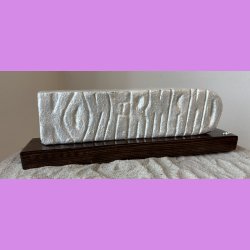 Konfirmand Skilt Pearl hvid