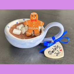 Cacao jule kop - bl� lilla - Gl�delig jul
