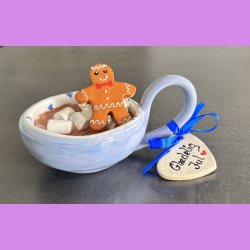Cacao jule kop - bl� lilla - Gl�delig jul