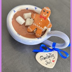 Cacao jule kop - bl� lilla - Gl�delig jul