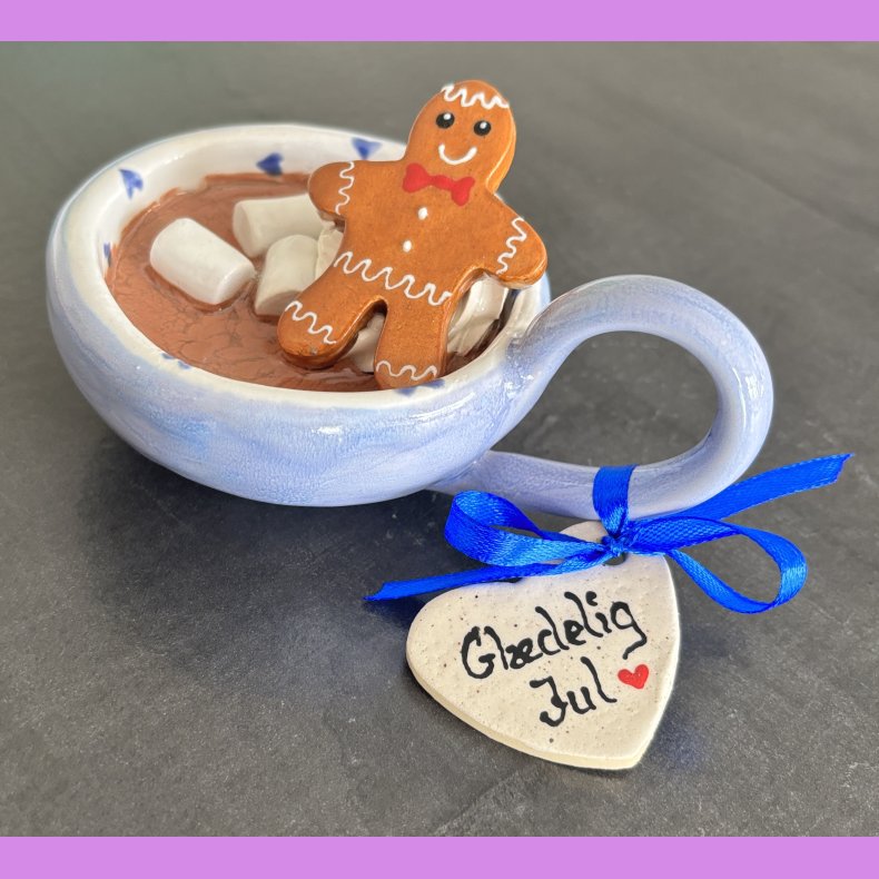 Cacao jule kop - bl� lilla - Gl�delig jul