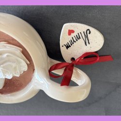 Cacao jule kop - creme farvet - candy cane.