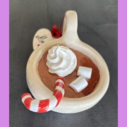 Cacao jule kop - creme farvet - candy cane.