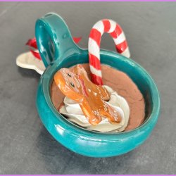 Cacao jule kop - M�rkegr�n - Gl�delig jul