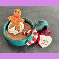 Cacao jule kop - M�rkegr�n - Gl�delig jul