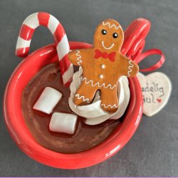 Cacao jule kop - R�d med hjerte hank - Gl�delig jul