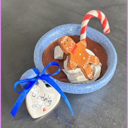 Cacao jule kop - Bl� bobler - Gl�delig jul