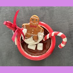 Cacao jule kop - R�d med hjerte hank - Altid sammen