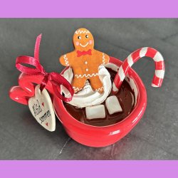 Cacao jule kop - R�d med hjerte hank - Altid sammen