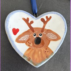 Jule hjerte med ddyr