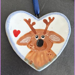 Jule hjerte med ddyr
