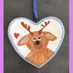 Jule hjerte med ddyr