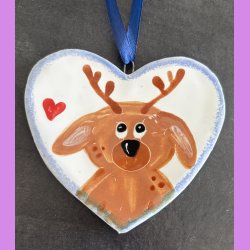 Jule hjerte med ddyr