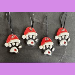 Hundeporte med nissehue  