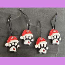 Hundeporte med nissehue  