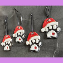 Hundeporte med nissehue  