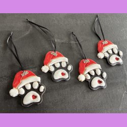 Hundeporte med nissehue  