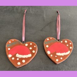 Honning hjerte med nissehue