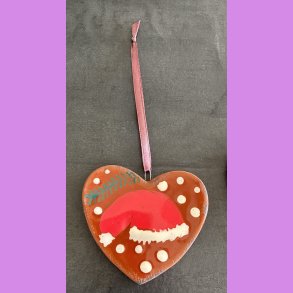 Honning hjerte med nissehue