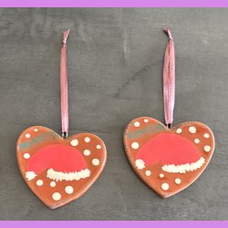 Honning hjerte med nissehue