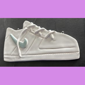 Nike sko med grn logo 