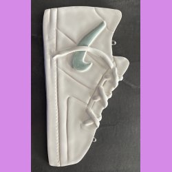 Nike sko med grn logo 