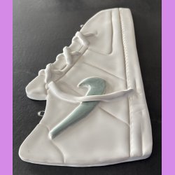 Nike sko med grn logo 