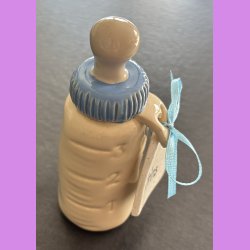 Sutteflaske bl med skilt Prins