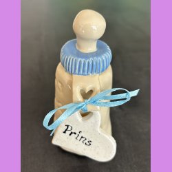 Sutteflaske bl med skilt Prins