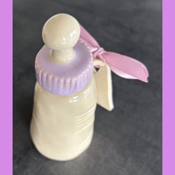 Sutteflaske lilla med skilt Prinsesse