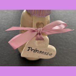 Sutteflaske lilla med skilt Prinsesse