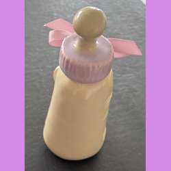 Sutteflaske lilla med skilt Prinsesse