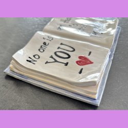 Bog i keramik- Nr. 5 - med s�d tekst - No one is YOU.