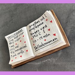 B�ger i keramik- Nr. 4 - Vaniljekranse opskrift.
