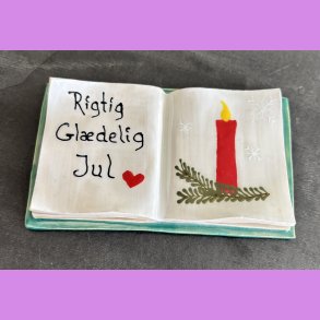 Bog - Nr. 10 - med s�d tekst - Rigtig gl�delig jul.