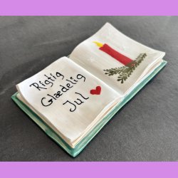 Bog - Nr. 10 - med s�d tekst - Rigtig gl�delig jul.