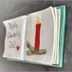 Bog - Nr. 10 - med s�d tekst - Rigtig gl�delig jul.