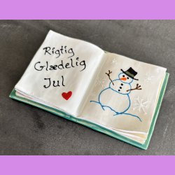 Bog - Nr. 8 - med s�d tekst - Rigtig gl�delig jul.