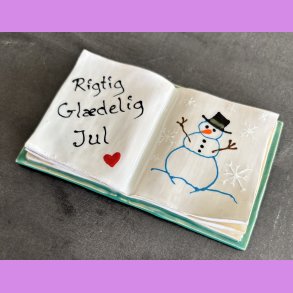 Bog - Nr. 8 - med s�d tekst - Rigtig gl�delig jul.
