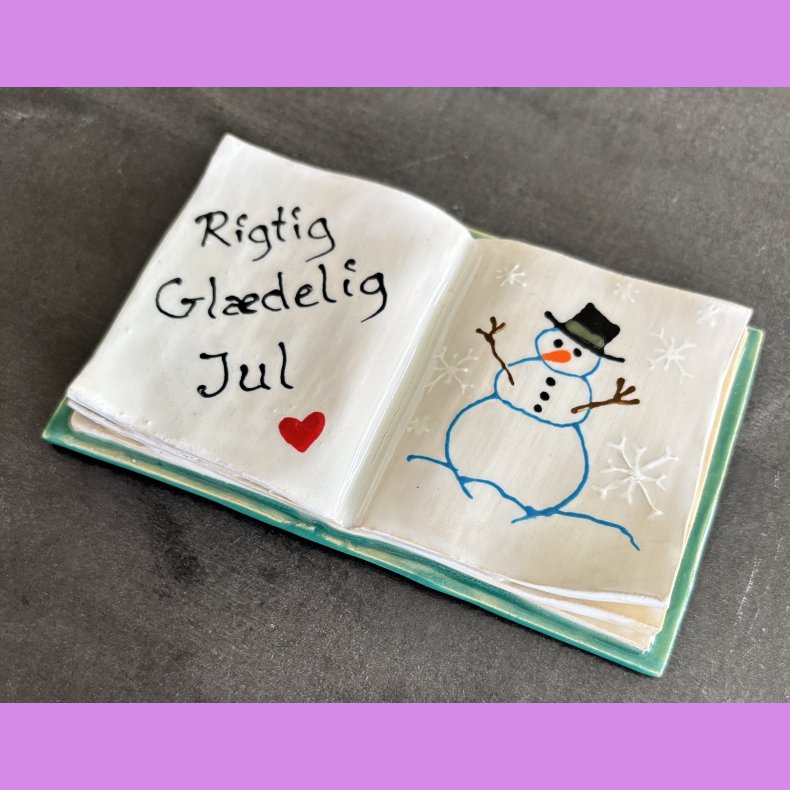Bog - Nr. 8 - med s�d tekst - Rigtig gl�delig jul.